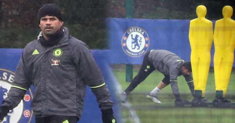 น่าสงสาร ! "คอสต้า" ซ้อมเพียงลำพังหลังมีข่าวทะเลาะกับ"คอนเต้" !!